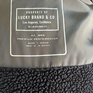 Lucky Brand Black Fleece Jacket